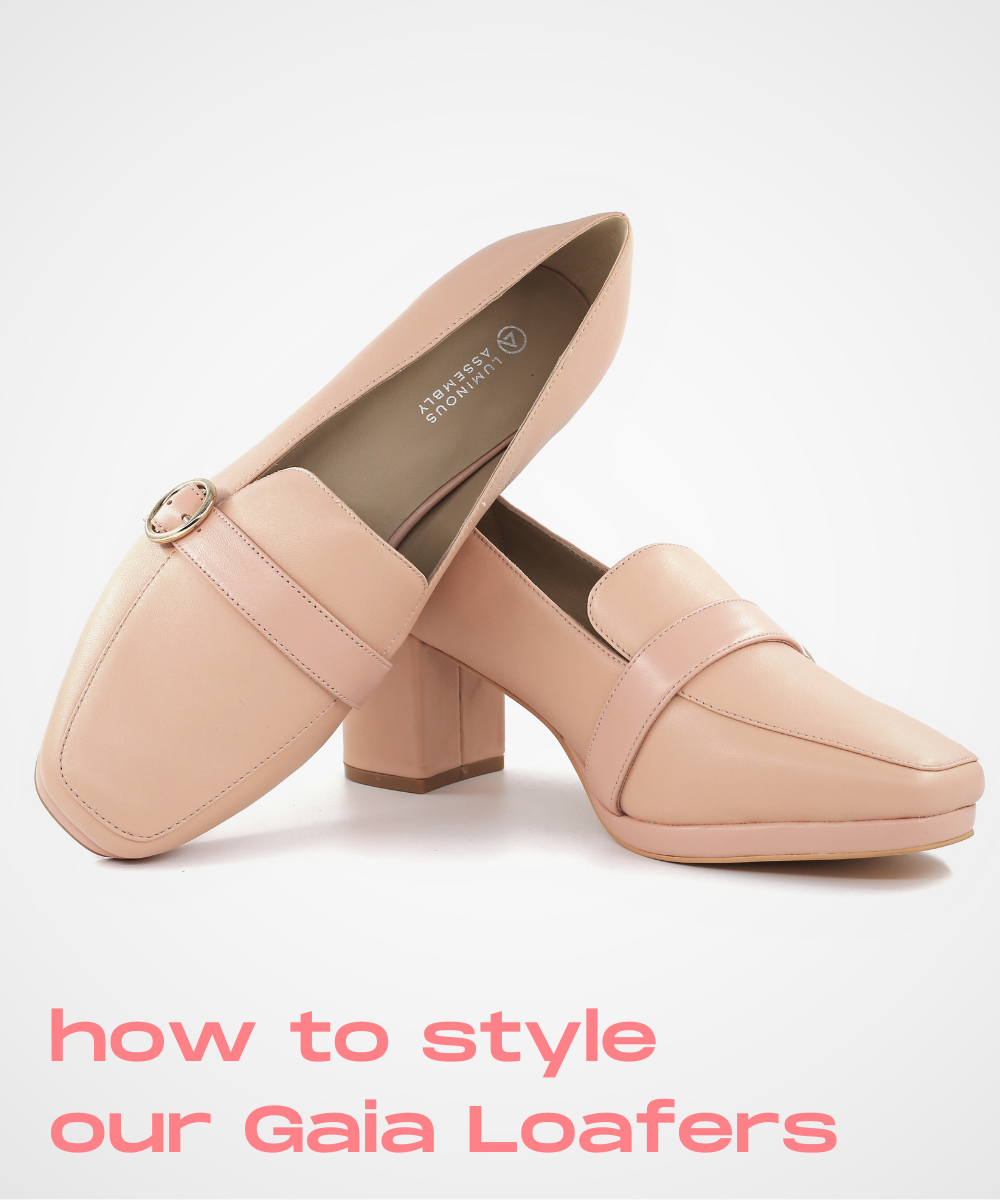 How to style pink loafers