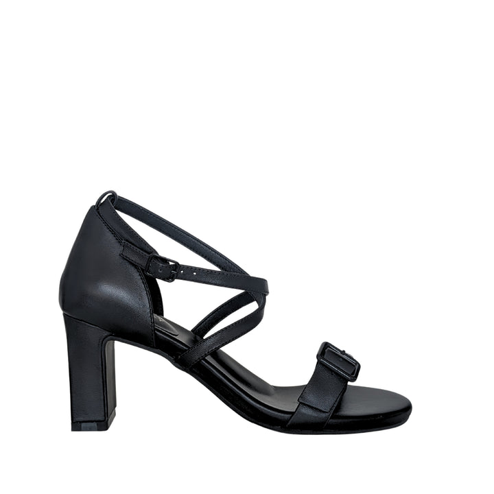 Lulu Leather Mid Heel Sandals - Luminous Assembly