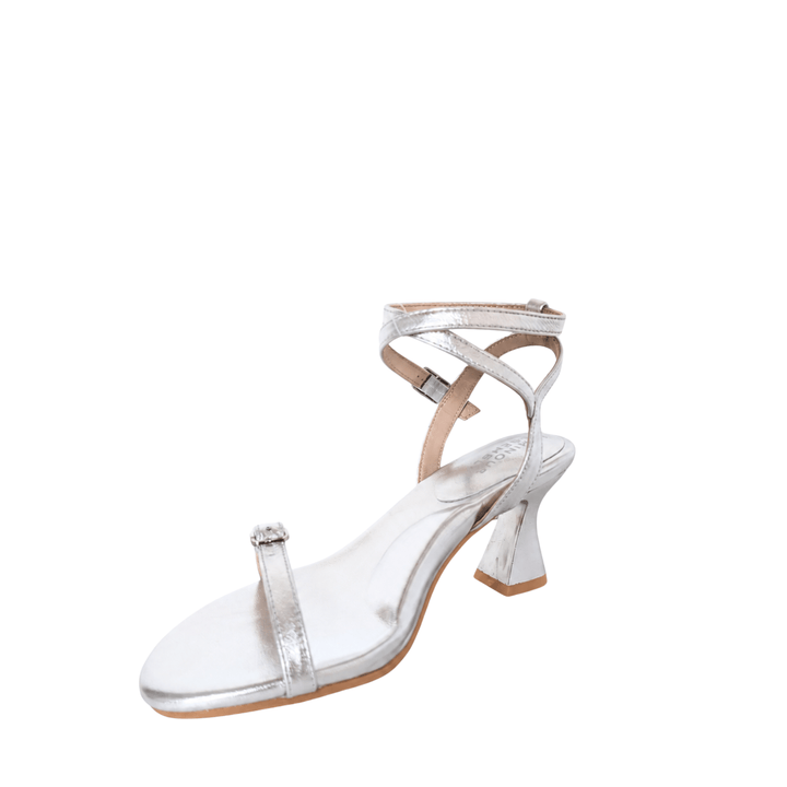 Lisa Leather Mid Heel Sandals - Luminous Assembly