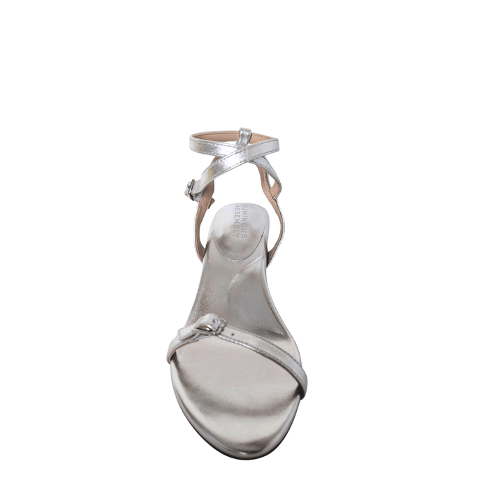 Lisa Leather Mid Heel Sandals - Luminous Assembly