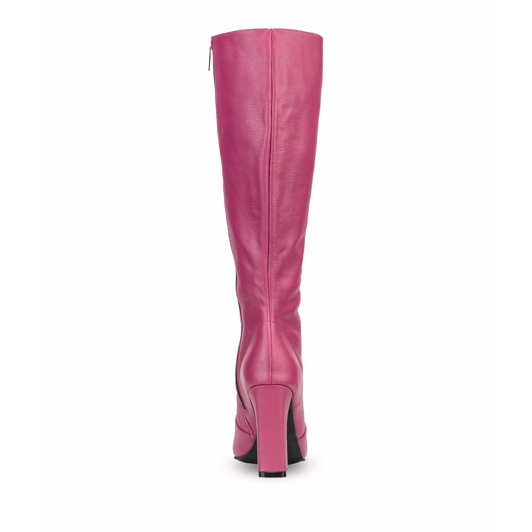 Cali Leather High Heel Long Boots