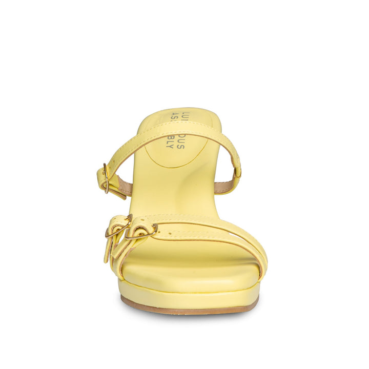 Dani Leather Mid Heel Strappy Sandals - Luminous Assembly