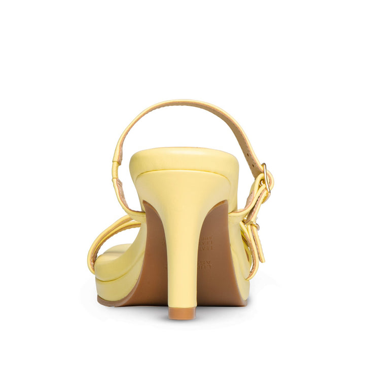Dani Leather Mid Heel Strappy Sandals - Luminous Assembly