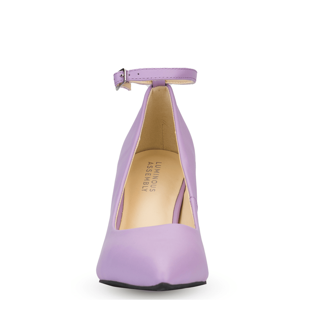 Ella Leather Mid Heel Pumps - Luminous Assembly