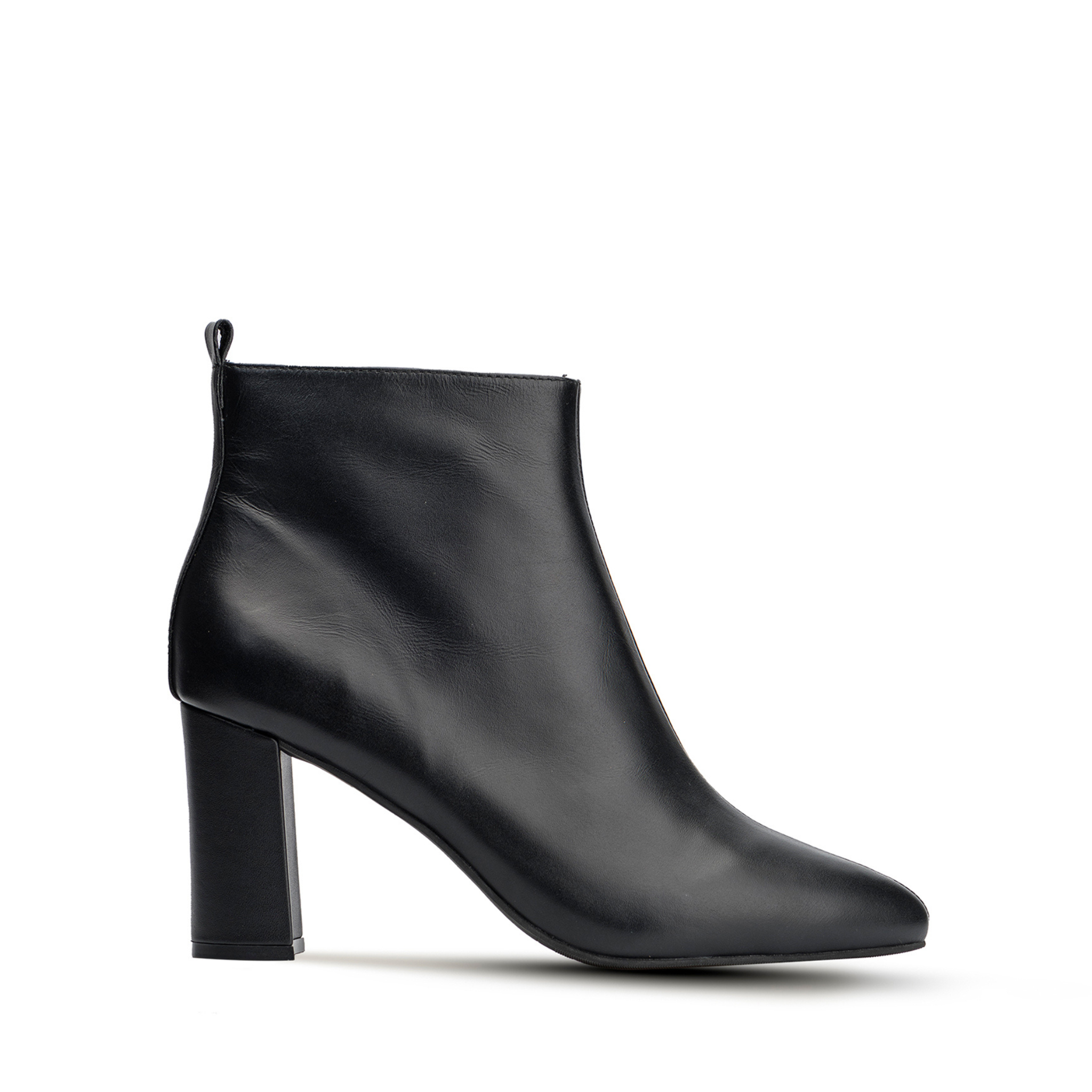 Kira Leather High Heel Ankle Boots