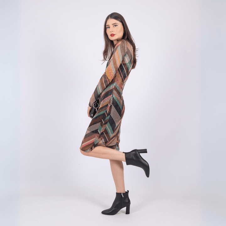 Kira Leather High Heel Ankle Boots - Luminous Assembly