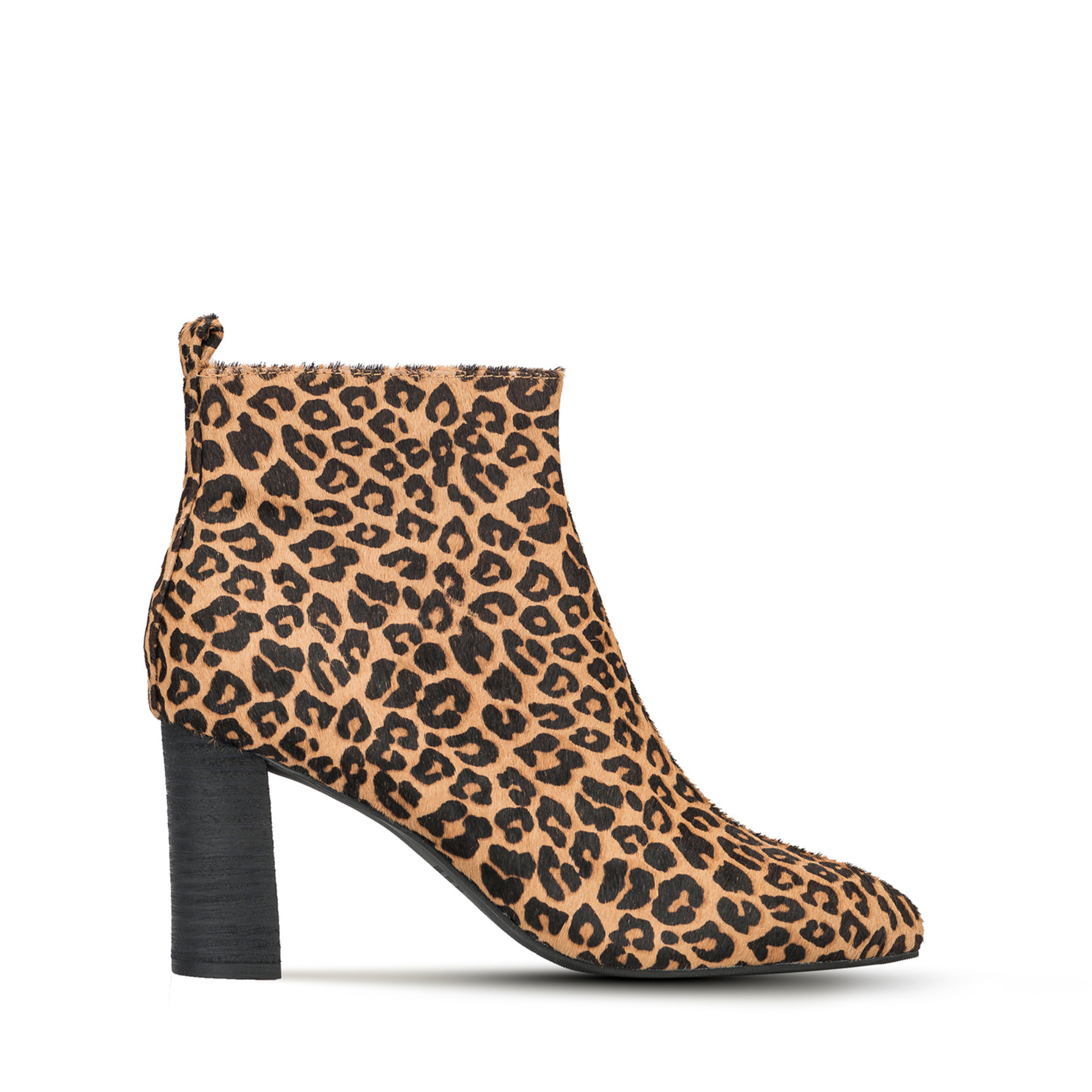 Kira Leather High Heel Ankle Boots