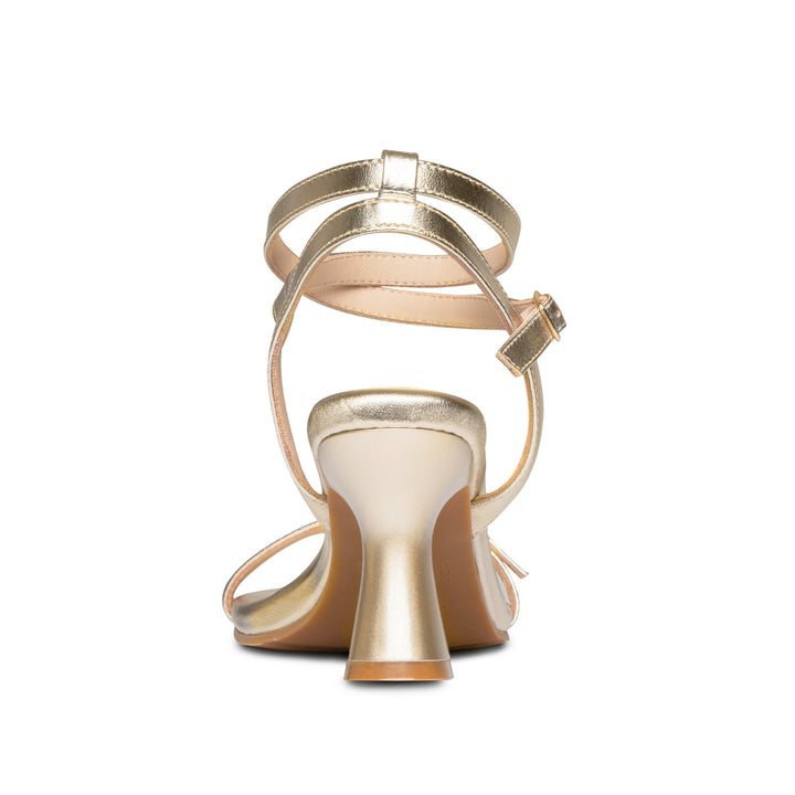 Lisa Leather Mid Heel Sandals - Luminous Assembly