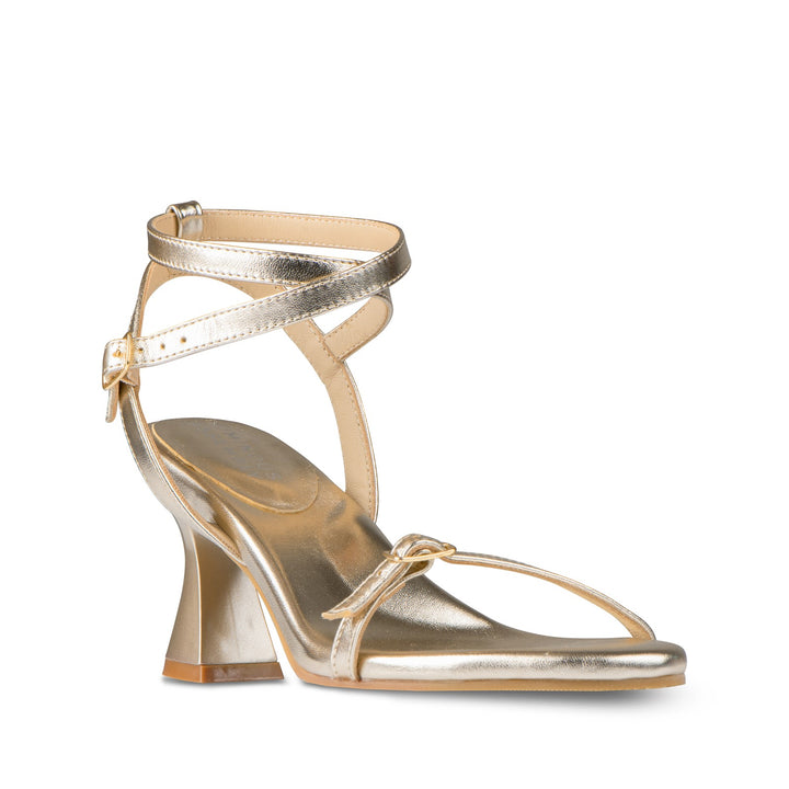 Lisa Leather Mid Heel Sandals - Luminous Assembly