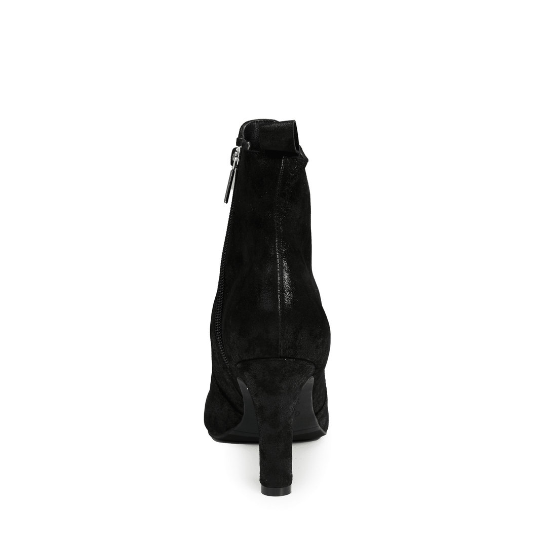 Luna Leather Mid Heel Ankle Boots - Luminous Assembly