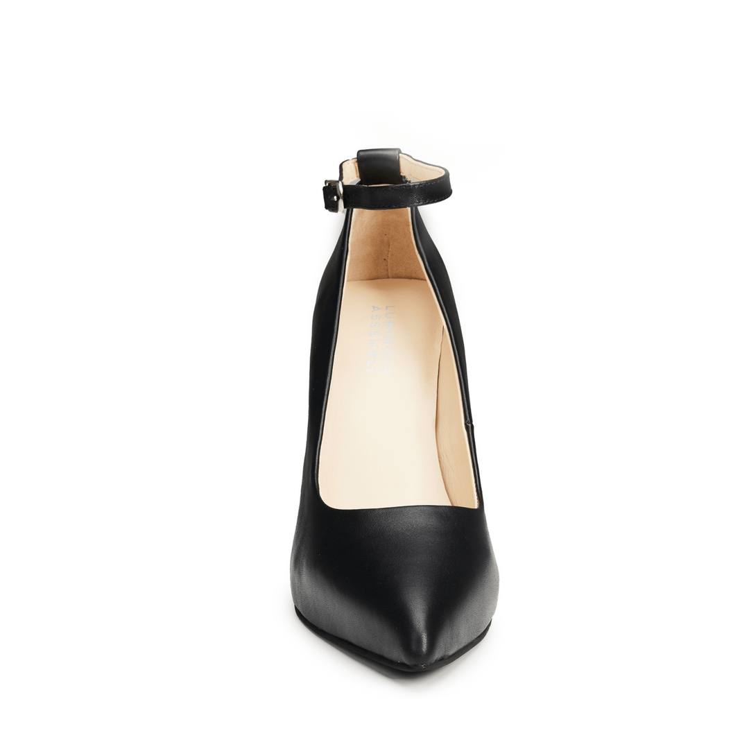 Maya Leather High Heel Pointed Toe Pumps - Luminous Assembly