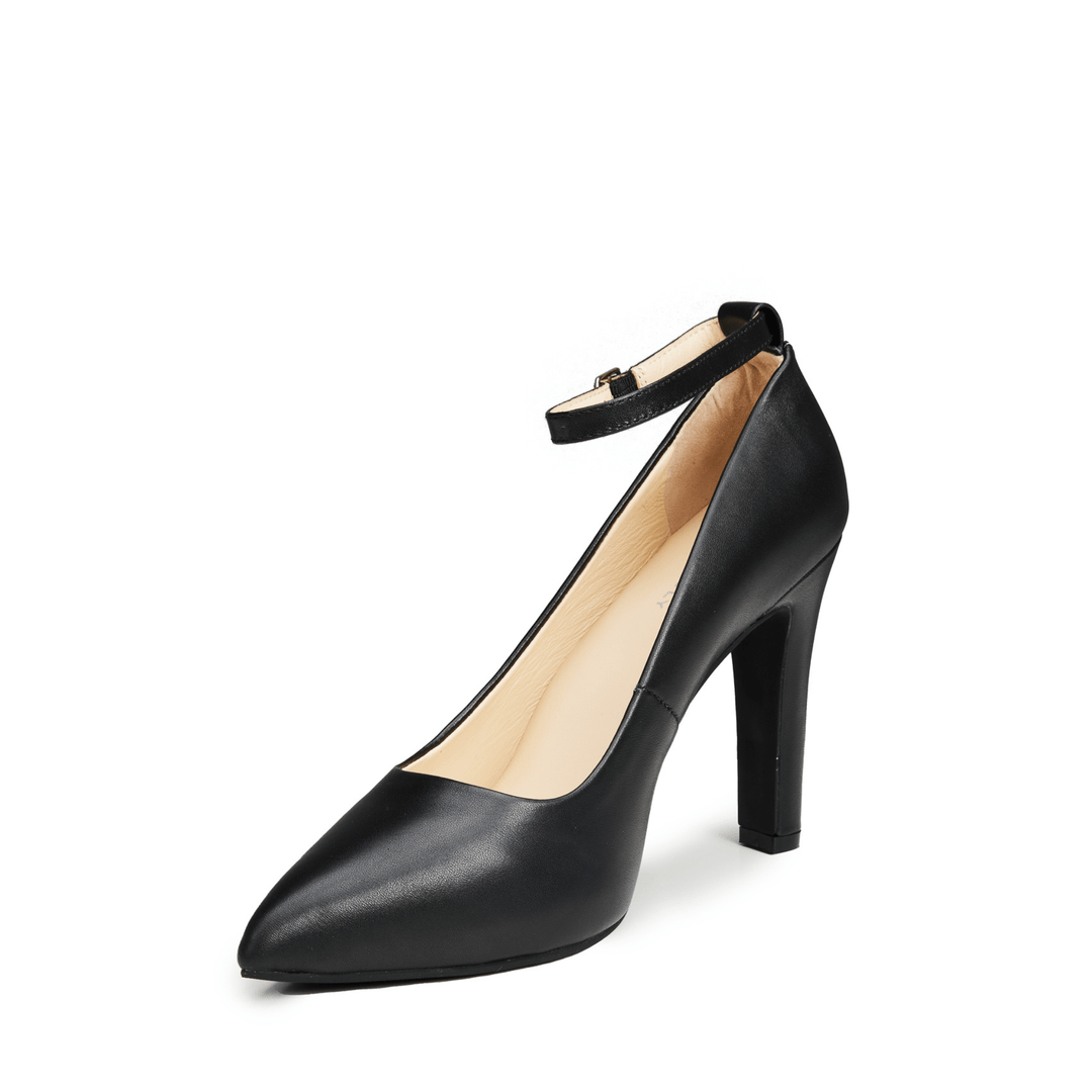 Maya Leather High Heel Pointed Toe Pumps - Luminous Assembly