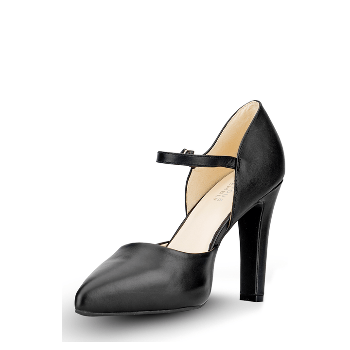 Suri Leather High Heel Pointed Toe Pumps - Luminous Assembly
