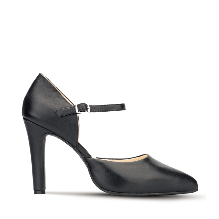 Suri Leather High Heel Pointed Toe Pumps - Luminous Assembly